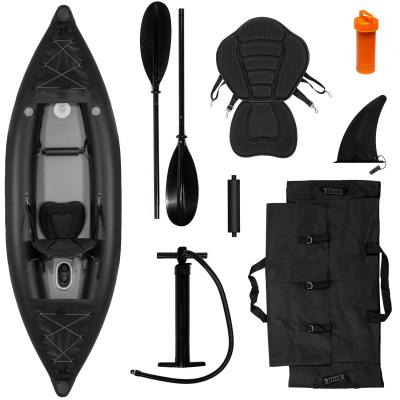 China Professional drop stitch material PVC kajak BSCI/EN PVC inflatable fishing kayak with cheap price for sale