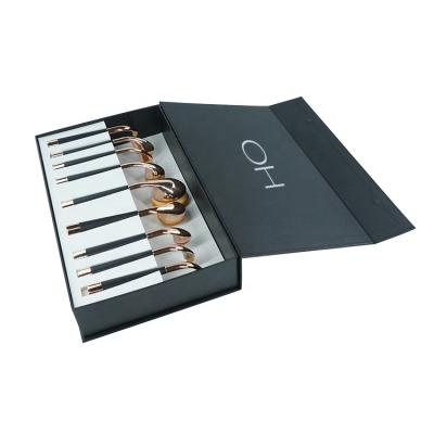 China Magnet Makeup Brush Packaging Recyclable Luxury Paper Cosmetic Packaging Box for sale