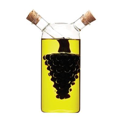 China Viable Glass Oil Can Clear Glass Olive Oil Bottles Kitchen Cooking Glass Olive Oil Dispenser Bottle for sale