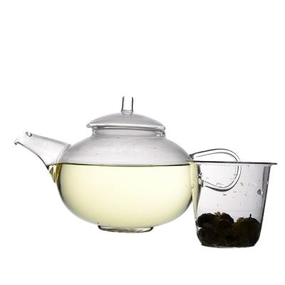 China Durable Heat Resistant Practical Glass Teapots Brew Tea Maker Teapot Hith Borosilicate Glass for sale