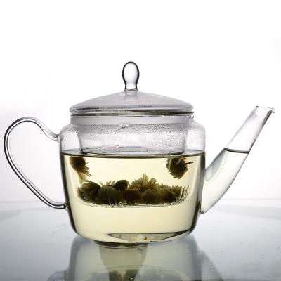 China Viable Factory Professional Custom Promotion Glass Teapot With Filter Teapot With Infuser Teapot for sale