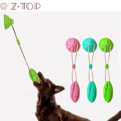 China Durable Viable Clean Interactive Chew Toy With Suction Cup Pet Toys Dog Suction Cup Dog Tooth Tooth for sale