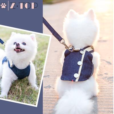 China Custom Luxury Lights Mesh Training Adjustable Pet Collar Leash Harness Dog Harness for sale