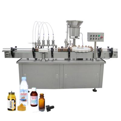 China Food Machine Linear Liquid Filling Capping Small Automatic Bottle Filling Machine for sale