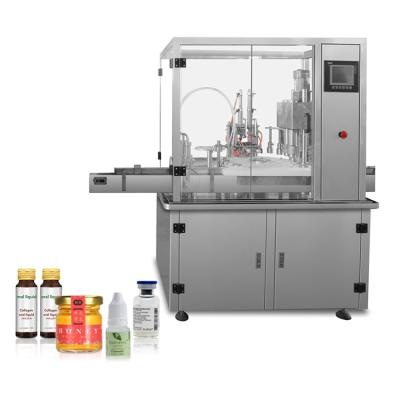 China Automatic PET Pharmaceutical Oral Bottle Cough Liquid Filling Bottling Machine Syrup 100ml 250ml Capping Machines for sale