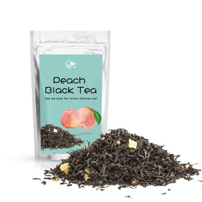 China Loose Tea Bags Biodegradable Fruit Peach Tea Black Tea Mixed Flavor Tea for sale