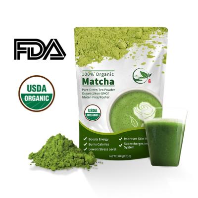 China Instant Japanese Unique Tea Ceremony Organic Matcha Powder Pure Power Sencha Organic Spike Spread Bio Green Tea Powder for sale