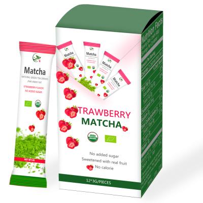 China Tea Powder Matcha Tea Stick, OEM Matcha On Vanish Small Bags, Organic Matcha Pack for sale