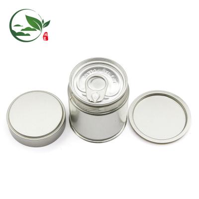 China Longevity And Airtight Canister Accept Custom Matcha Logo Above Pop Can, Round Matcha Tin Can With Screw Lid for sale