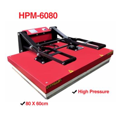 China Garment Shops High Pressure Flat Heat Press 60 x80cm Plus Selection 6040 10080 for sale