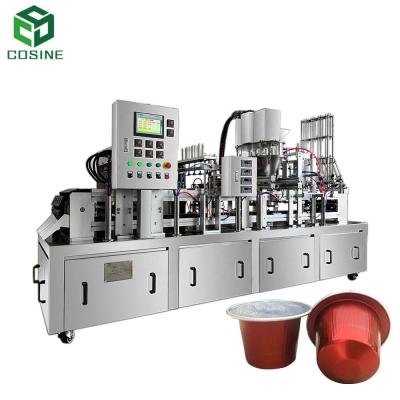 China New selling hot drink coffee capsule filling and sealing machine for nespresso, kcup for sale