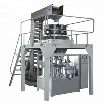 China GARMENT COSINUS Premade Rotary Pouches Granules Filling And Sealing Machine For Candy / Potato Chips / Cookies / Nuts for sale