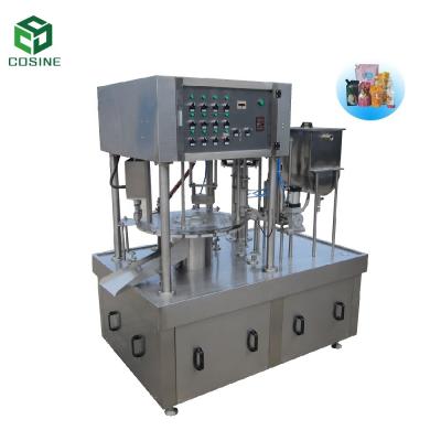 China Semi automatic beverage COSINUS stand up spout pouch filling and capping machine factory price in china for sale