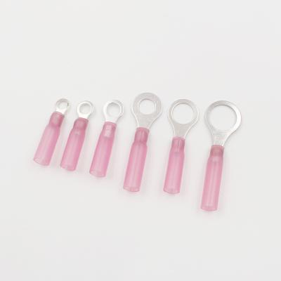 China Wire Connecting RV Series Heat Shrink Circle Nylon Electrical Terminals Ring Terminals for sale