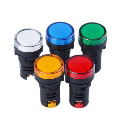 China 22mm height color power indicator light good quality pure white signal lamp 230V/24V AD16-22DS AD16-22DS for sale