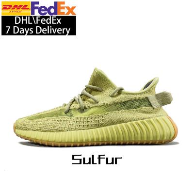 China Cushioning 350 v2 yeezy boos sulfur FY5346 women men sneaker runner shoes 350 v2 yezzy for sale