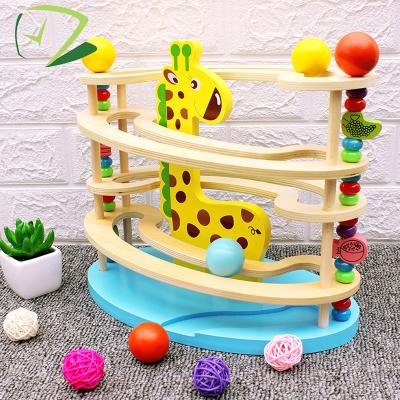 China MDF+solidwood shape little animal baby safe wooden beads game for kids for sale