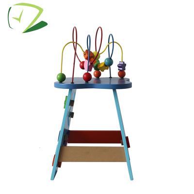 China Wholesale Educational Wooden Plywood Bead Maze Table Game Toy For Baby for sale