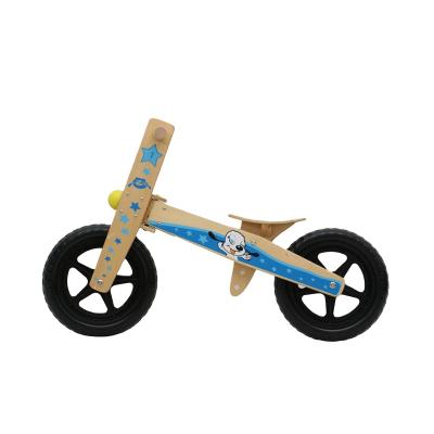 China Ride On Baby Natural Wooden Blance Toy Wholesale Color Wooden Bike For Kids Bike for sale