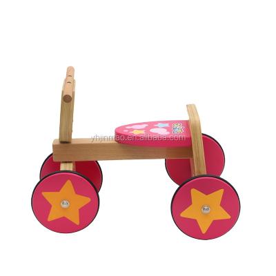 China Most Popular Wooden Four Wheel Car Twisting Wooden Car Train 52*32*35cm for sale