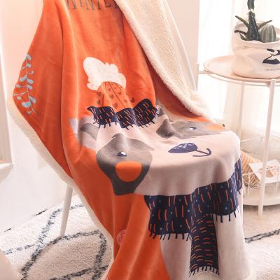 China Hot Sale Wholesale Anti-Static Customize Scarf Bear Blankets For Winter Bed for sale