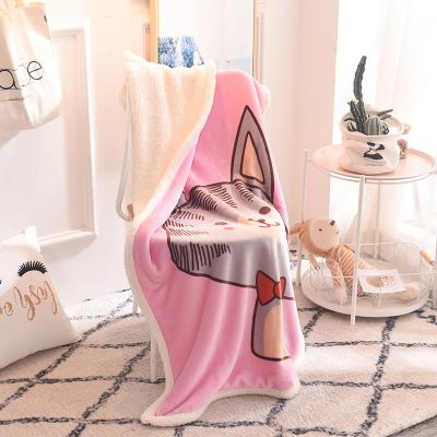 China PORTABLE Wholesale Customize Super Soft Printed Flannel Fleece Blankets For Winter Bed for sale