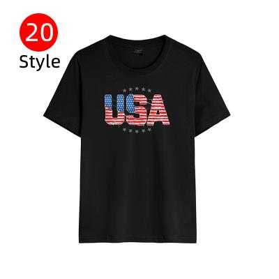 China USA Tribe Graphics Mens Tees Summer Vintage Black White Compressed Clothes Compressed Streetwear Shirt for sale