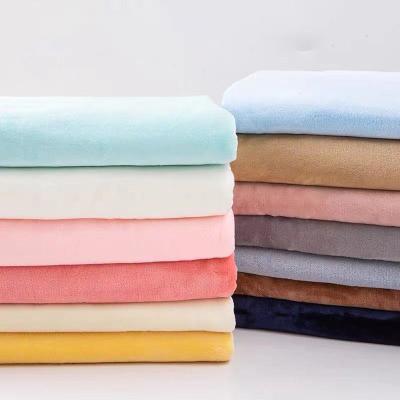 China High Quality Waterproof Flannel Fabric Bedding Sets Plush Fabric Pillow Covering Flannel Fabric for sale