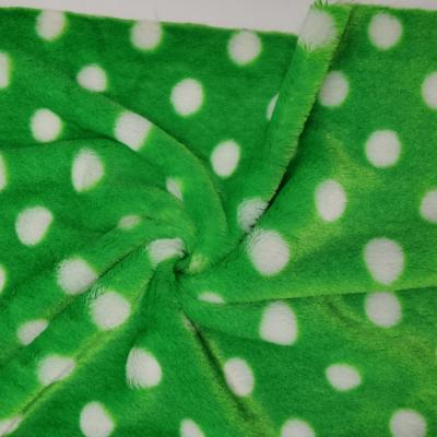 China Manufacturer Custom Dot Antistatic 100% Polyester PV Fleece Fabric Printing Lightweight Fabric For Clothes And Toys for sale