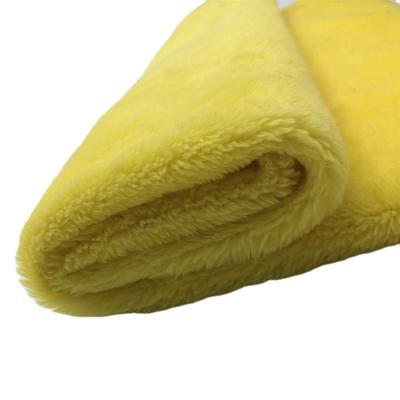 China Wholesale 100% Lambswool Fabric Polyester Fleece Plush Double Faced Fabric Women's Fabric for sale