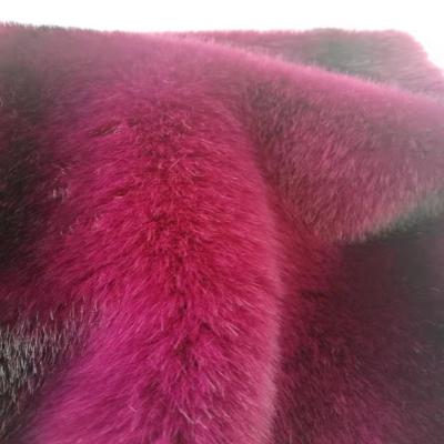 China Customization Long Pile Wholesale Fake Fur Fabric China 100% Polyester Wool Artificial Imitation Fur for sale