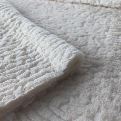 China 100% Polyester Anti-Static Knit 10mm Long Pile Soft Thick 3D Embossed PV Plush Fabric for sale