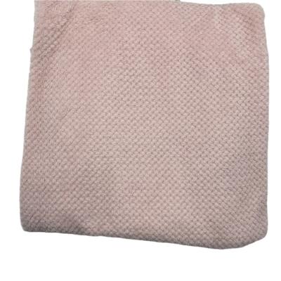 China Antistatic Jacquard Plush 100% Polyester Fleece Coral Fabrics for sale