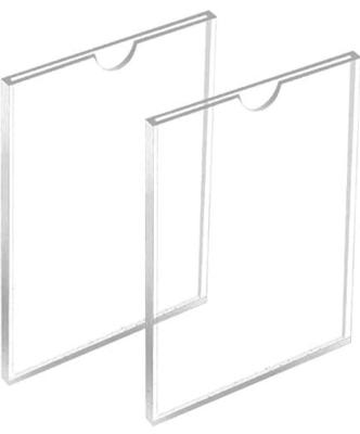 China Double Sided Acrylic Sign Holder Wholes Size Clear Acrylic Wall Mount Sign A4 Wall Mount Document A4 Acrylic Sign Holder for sale