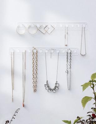 China Jewelry Organizer Necklace HolderAcrylic Necklace HangerWall Mount Necklace OrganizerJewelry Hanging Hooks for Necklaces, Bracelets, Chains (2-pack C for sale