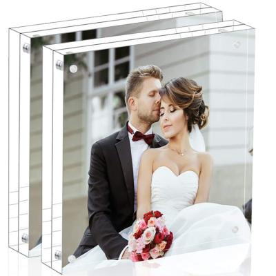 China Low Price Acrylic Picture Frames 4x6 Acrylic Bulk Magnetic Photo Frame for sale