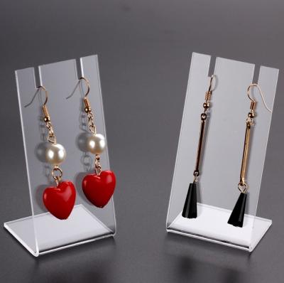 China Hot Selling Luxury L Shape Earring Display Stand Case for sale