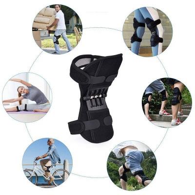 China Breathable/Durable/Comfortable Adjustable Rebounding Power Lifts Spring Force Joint Support Leg Knee Patella Strap Protector Brace Booster For Walking Sport for sale