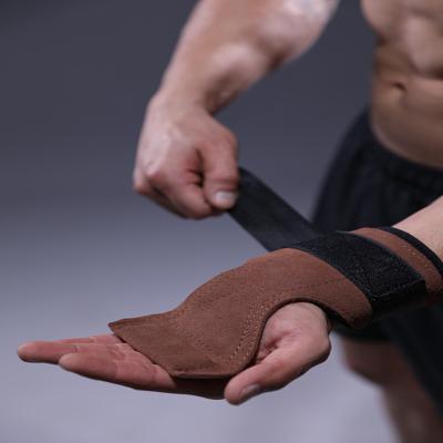 China OEM Bodybuilding Fitness Hand Grip Elastic/Comfortable Breathable/High Sports Safety Weightlifting Support Brace Gym Workout Palm Protector Pull Up Padded for sale