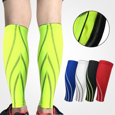 China Breathable/High Elastic Leg Calf Sleeve Crash Proof Men Lady Badminton Runners Muscle Anti Pressure Colorful Elastic/Comfortable Skid Resistant Leg Sleeve Brace 20-30 mmHg for sale