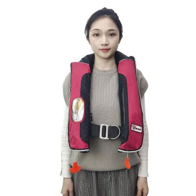 China Oxford Lifevest Fabric Eyson Production MED Adults Swimming Suit Double Chamber Quick Life Vest for sale