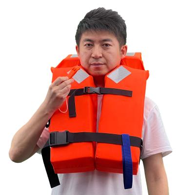 China New Oxford Cloth Style High Quality Lifesaving Beach Adult Foam Fishing Boating Used Life Jacket for sale