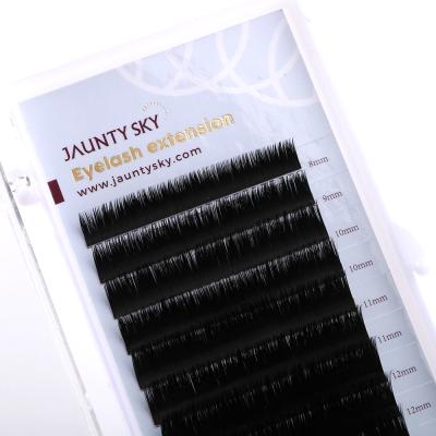 China Synthetic Hair Faux Mink 0.03 0.05 0.07 0.10 0.15 High Quality PBT Korea Fiber Eyelash Extensions for sale