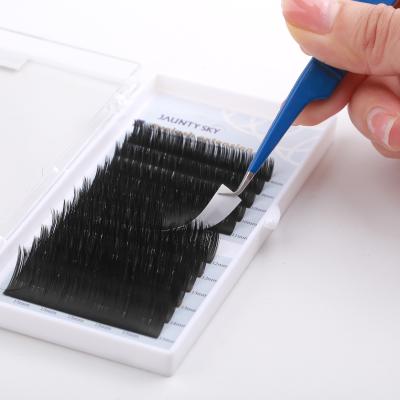 China Bigger Flat Eyelash Extension Factory Supply Ellipse Extension Sector Tapered Bonding Flat Wick for sale