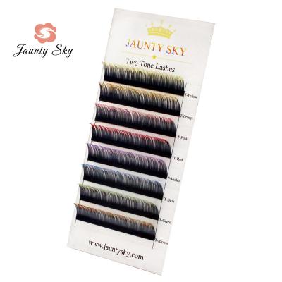 China Synthetic Hair Extensions Various Color Two Tone Color Hair Extensions With High Quality More Popular for sale