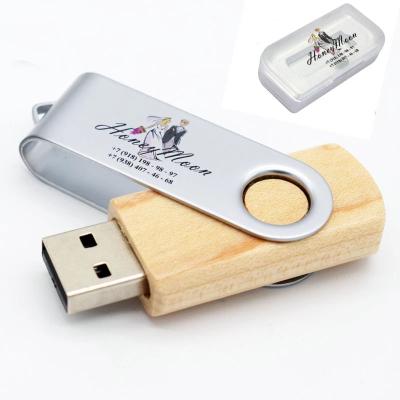 China Customized Logo Wooden Tornado Customized Swivel Tornado Wooden USB Flash Memory Stick Pen Drives For Talking Exhibition Promotions Gifts Giveaways for sale