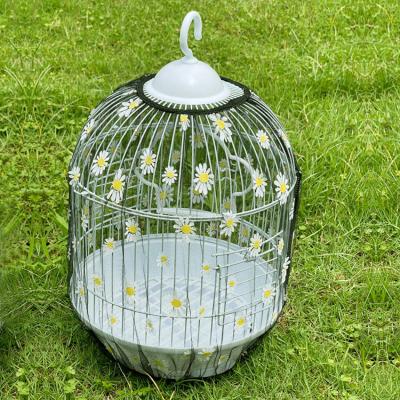 China Stocked Universal Mesh Net Cover Stretchy Skirt Guard Bird Cage Cover Seed Catcher for Round Square Cages for sale