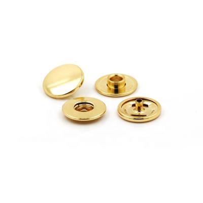 China Eco-Friendly Wholesale Gold Zinc Alloy Made Viable Color 17mm Ring Spring Press Fastener Snap For Sale for sale