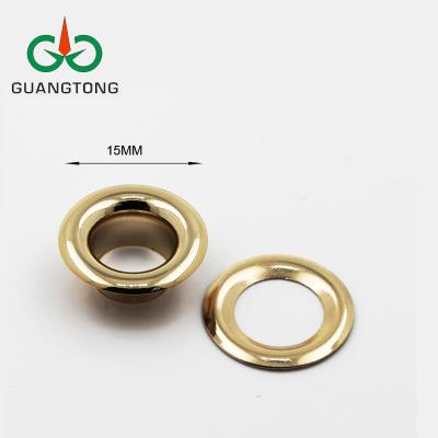 China High quality nickel free 15mm metal rivet eyelets with grommets for clothes for sale