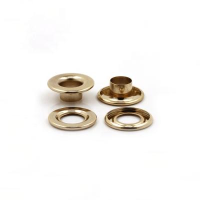 China High Quality Nickel Free Rust Gold Bag Free Custom Clothing Shoes Garment Hardware Die Machine Metal Brass Grommets For Canvas for sale